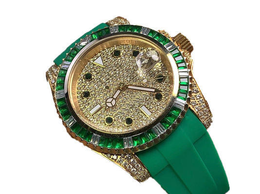 Analog Display Leather Band Wrist Watch 200mm Length 10mm Case Thickness