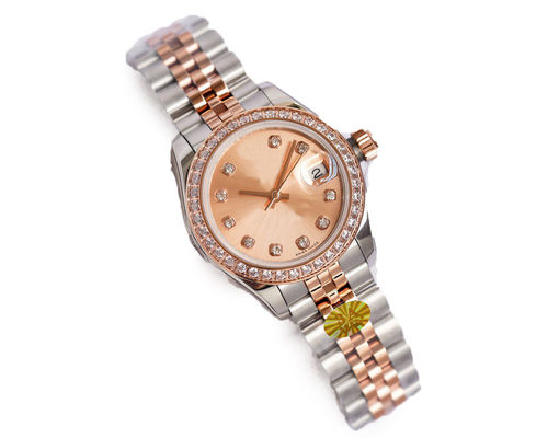 Time Display Quartz Wrist Clock Band Length 24cm Trendy Watch For Ladies