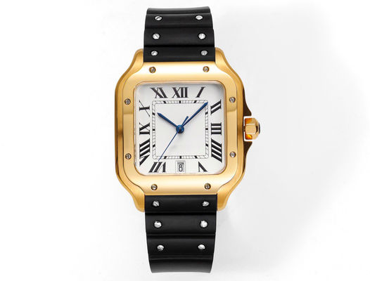 Analog Display Alloy Quartz Watch Glass Dial Window 24cm Band Length