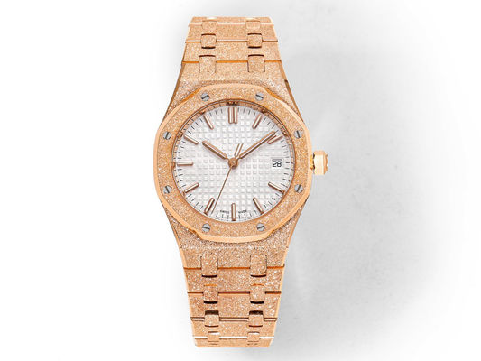 Alloy Quartz Rose Gold Luxury Watch 24cm Band Length 50g Weight