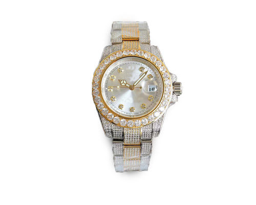 18mm Band Width Trendy Alloy Quartz Wrist Watch With Glass Dial Window Leather Band