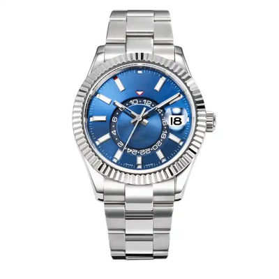 3A Quality Stainless Steel Strap Sapphire Mirror Mechanical Watches Skywalke Dial Forsining Watch Waterproof