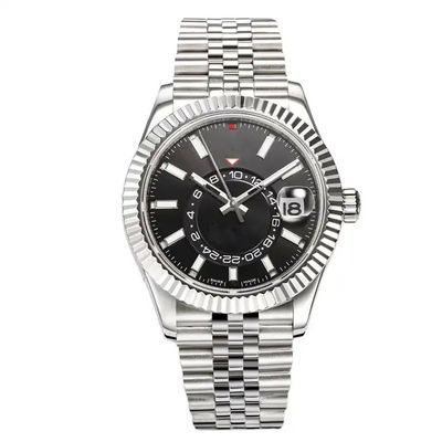 3A Quality Stainless Steel Strap Sapphire Mirror Mechanical Watches Skywalke Dial Forsining Watch Waterproof