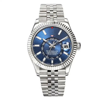 3A Quality Stainless Steel Strap Sapphire Mirror Mechanical Watches Skywalke Dial Forsining Watch Waterproof
