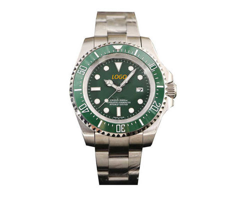 44mm Deep Sea Stainless Steel Mechanical Movement Iced Out Moissanite Watch Roex