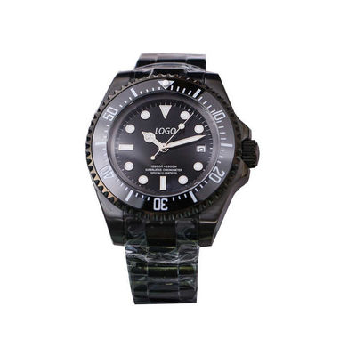 44mm Deep Sea Stainless Steel Mechanical Movement Iced Out Moissanite Watch Roex