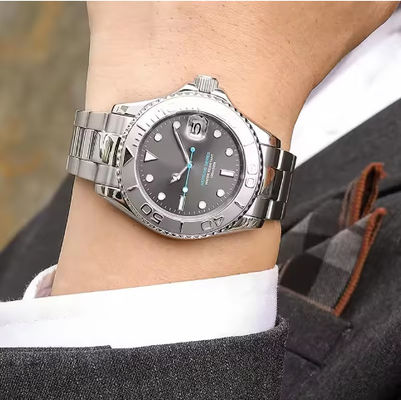 Super Clone 2024 Mechanical Men Luxury Wristwatch Automatic Stainless Steel Watch