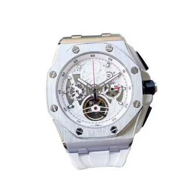 Automatic Men's Mechanical Sports Watch with Luminous Steel Strap Waterproof