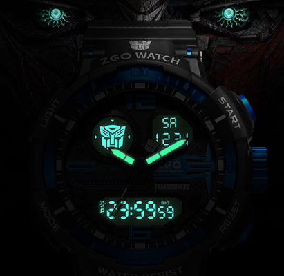 Transformer Children's Watch Male Teenagers Student Waterproof Luminous Boy Multi-Function Sports Electronic Watch