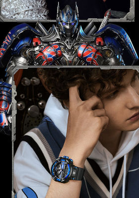 Transformer Children's Watch Male Teenagers Student Waterproof Luminous Boy Multi-Function Sports Electronic Watch