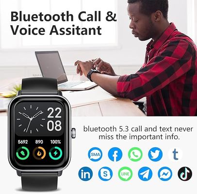 Smartwatch with Heart Rate, Sleep and Blood Oxygen Monitor,24/7 Heart Rate Auto Image Correction，Dynaudio Speakers