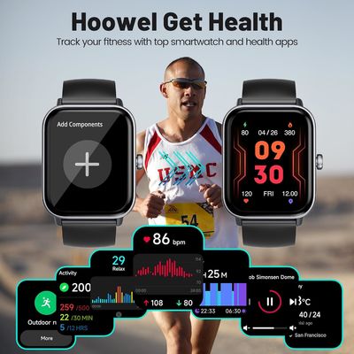Smartwatch with Heart Rate, Sleep and Blood Oxygen Monitor,24/7 Heart Rate Auto Image Correction，Dynaudio Speakers