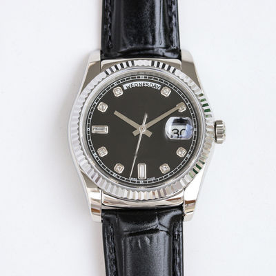 Quartz Movement Nylon Arm Watch Secured With Buckle Clasp 8mm Case Thickness